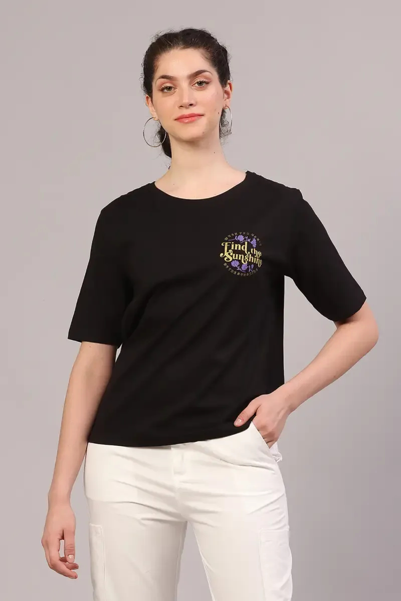 Cotton Printed T-Shirt for Women