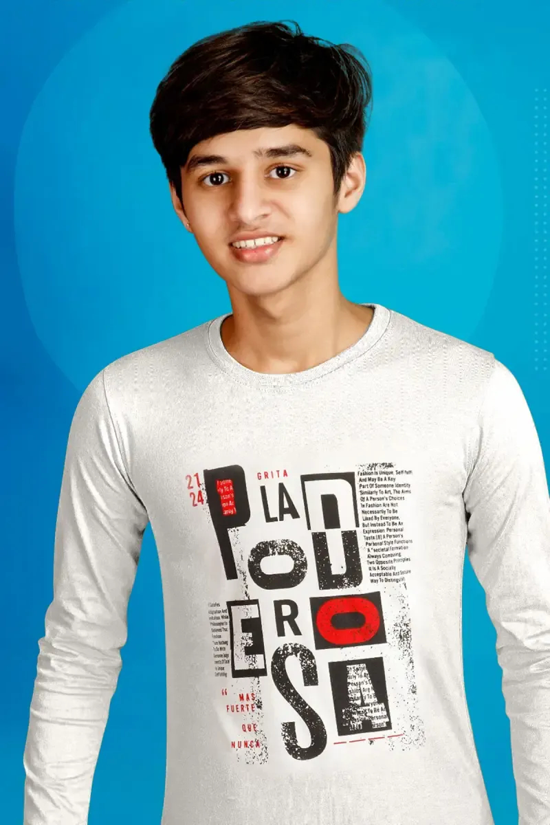 Boy's Typographic Print T-shirt 