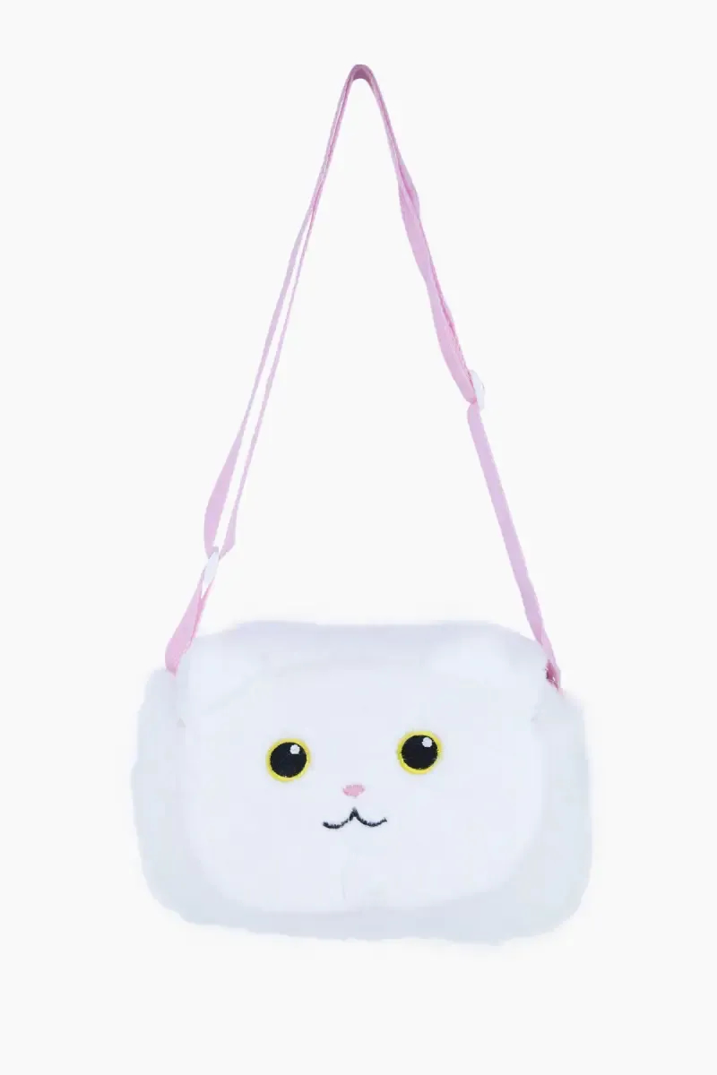 Cute Cat Fluffy  Sling Bag for Girls & Kids