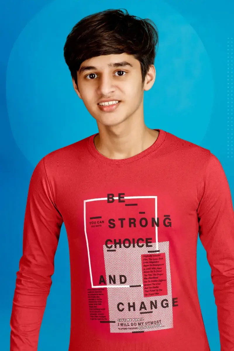 Boy's Printed Cotton T-shirt 