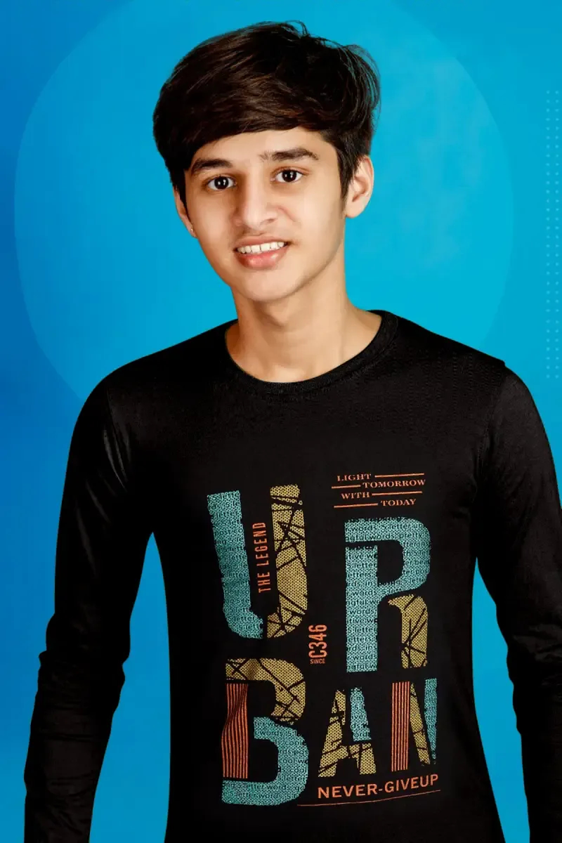 Boy's Cotton Printed T-shirt 