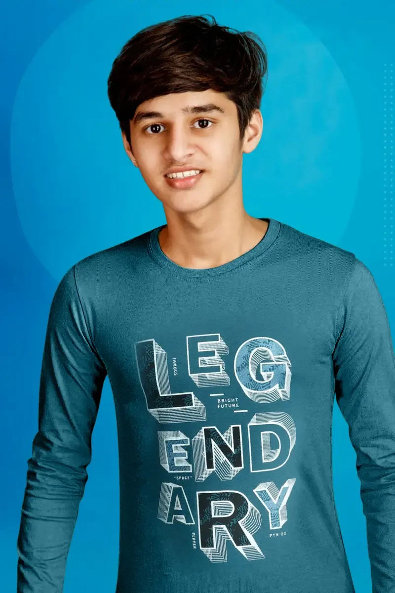 Boy's Typographic Print Cotton T-shirt