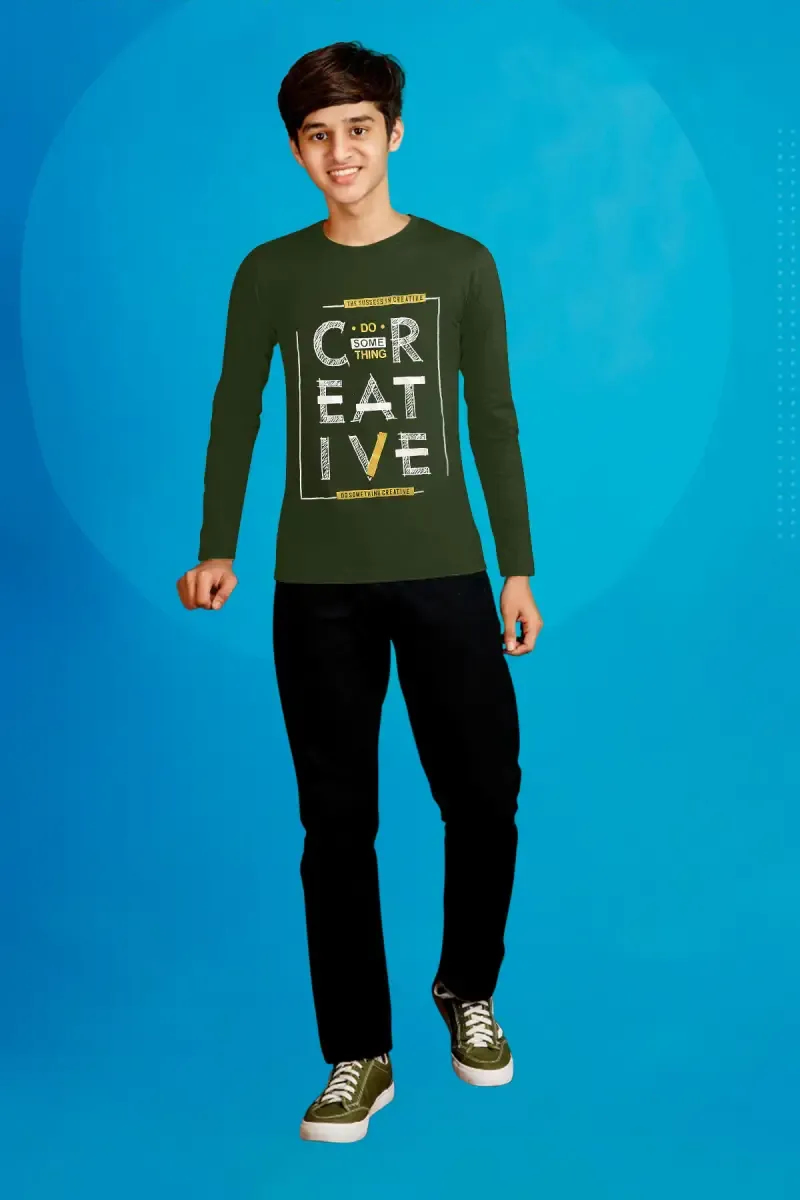 Printed Cotton T-shirt for Boy