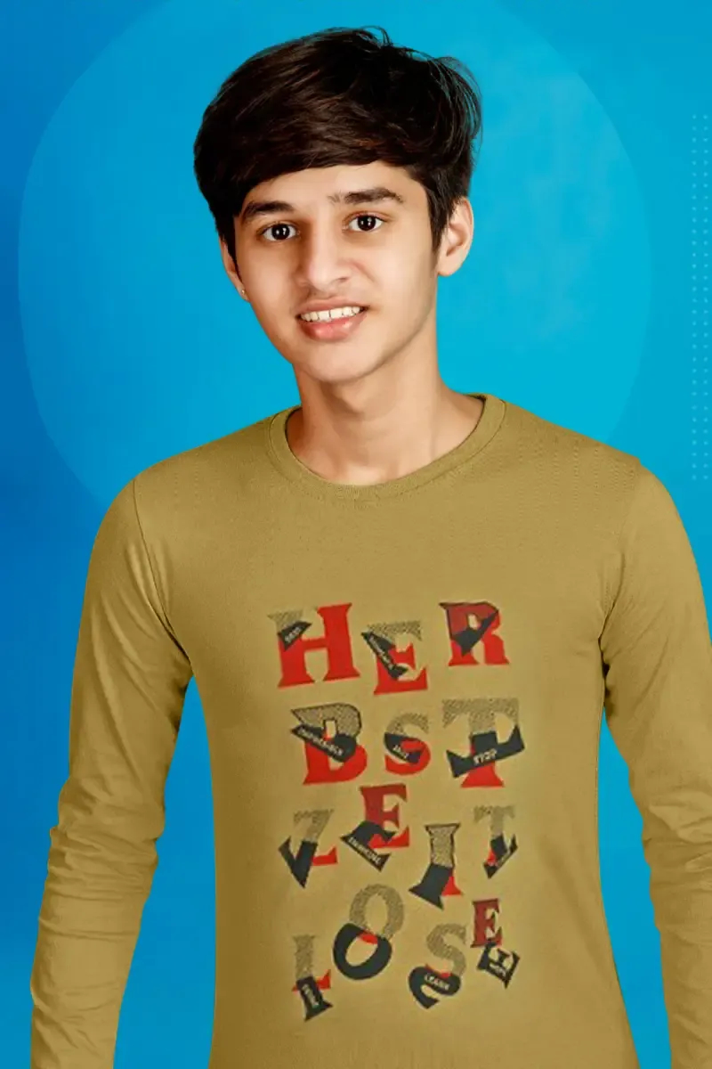 Typographic Print T-shirt for Boy
