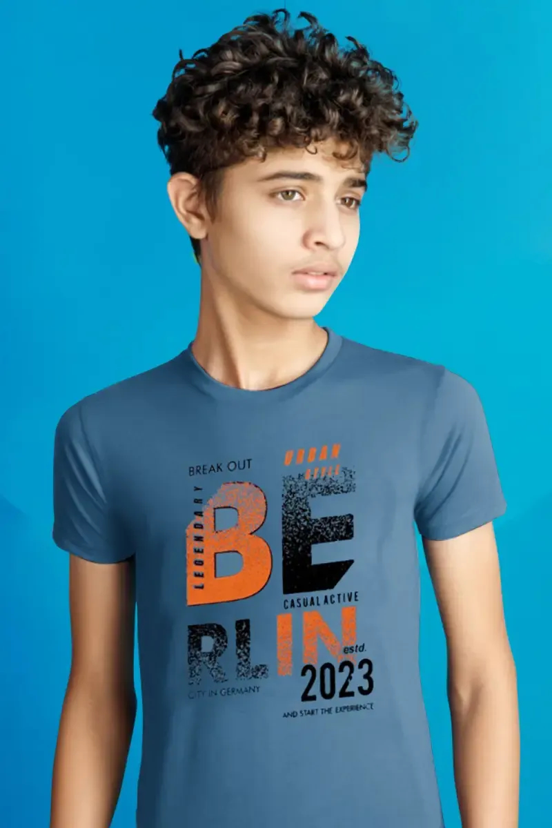 Boy's Cotton Printed T-shirt