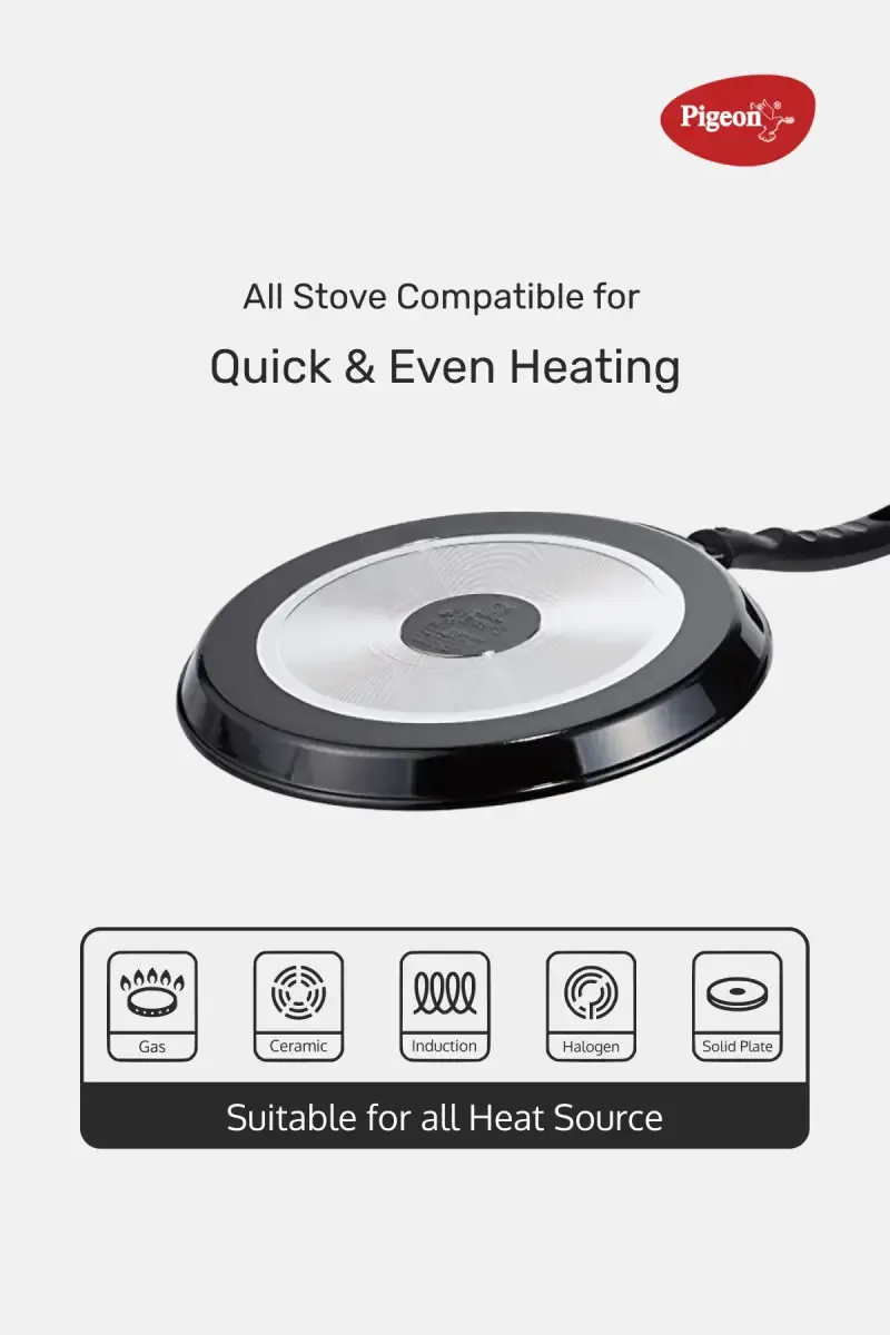 Pigeon Aluminium Flat Tawa - 28 cm