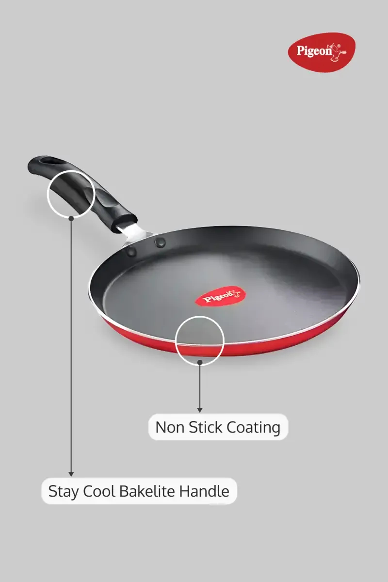 Pigeon Nonstick Aluminium Storm Flat Tawa - 25 cm
