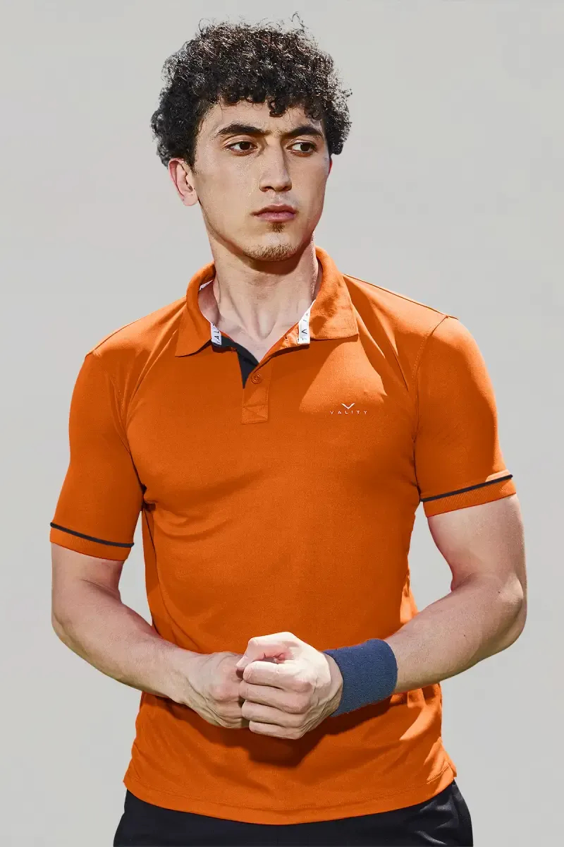 Men's Cotton Slim Fit Polo T-shirt