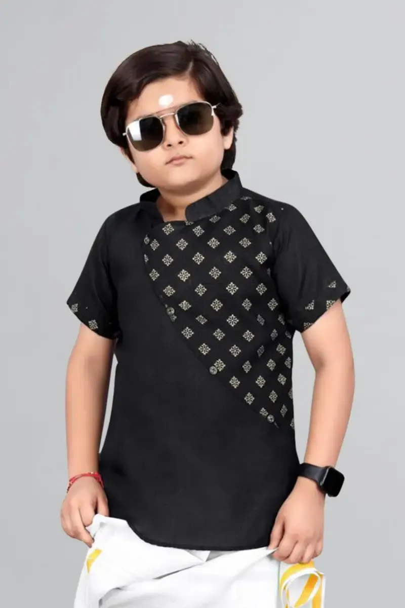 Boy's Cotton Printed Kurta 