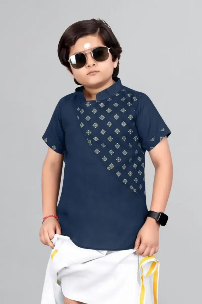 Boy's Cotton Printed Kurta 