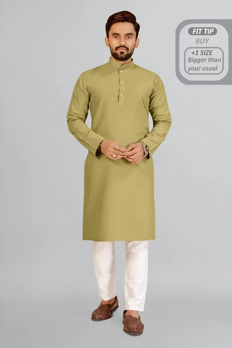 Cotton Rayon Dobby Kurta for Men