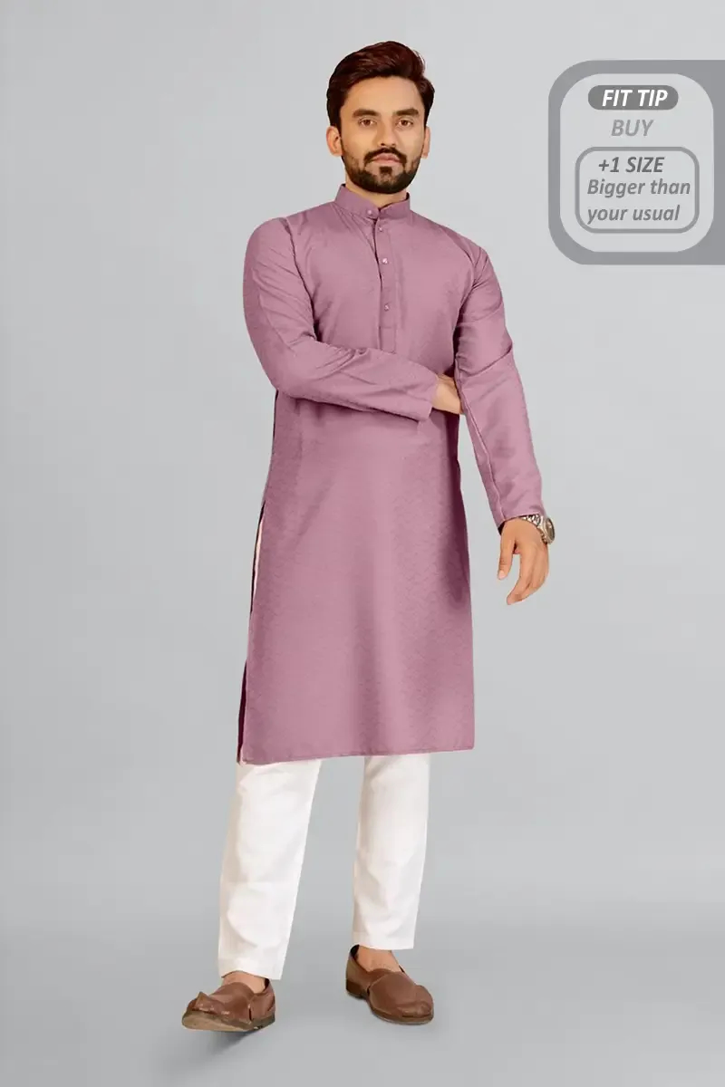 Cotton Rayon Dobby Kurta for Men