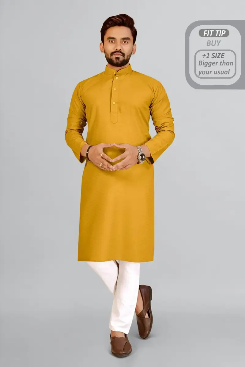 Cotton Rayon Dobby Kurta for Men