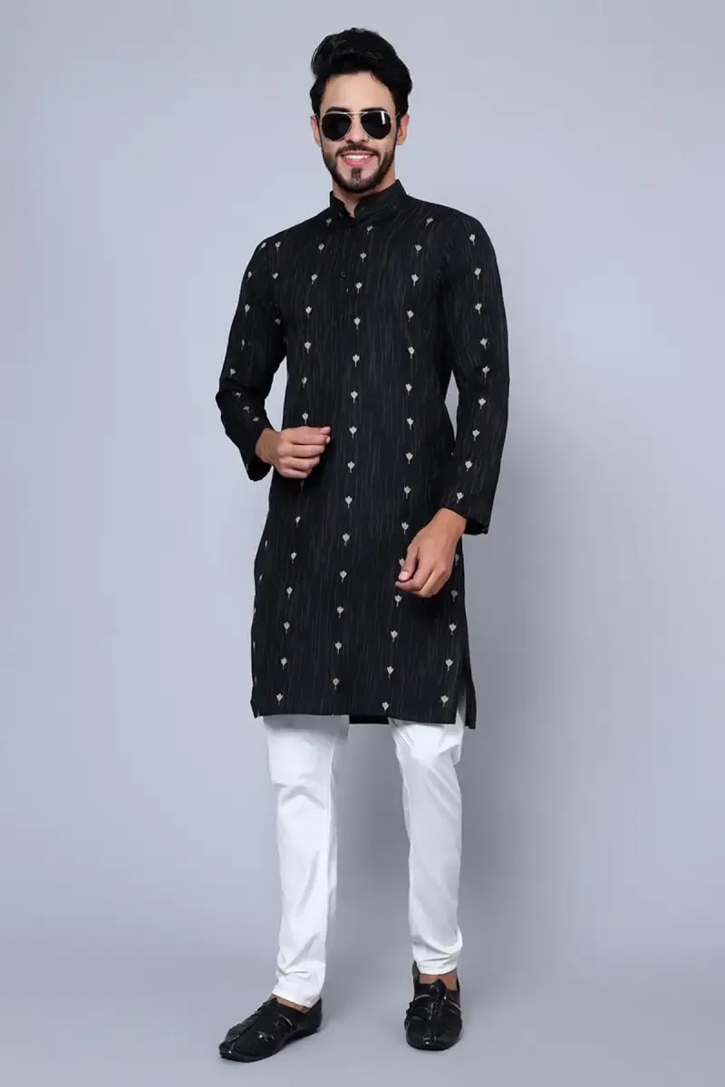 Men's Cotton Rayon Printed Kurta