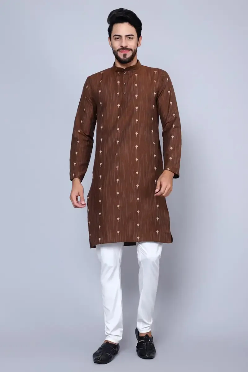 Men's Cotton Rayon Printed Kurta