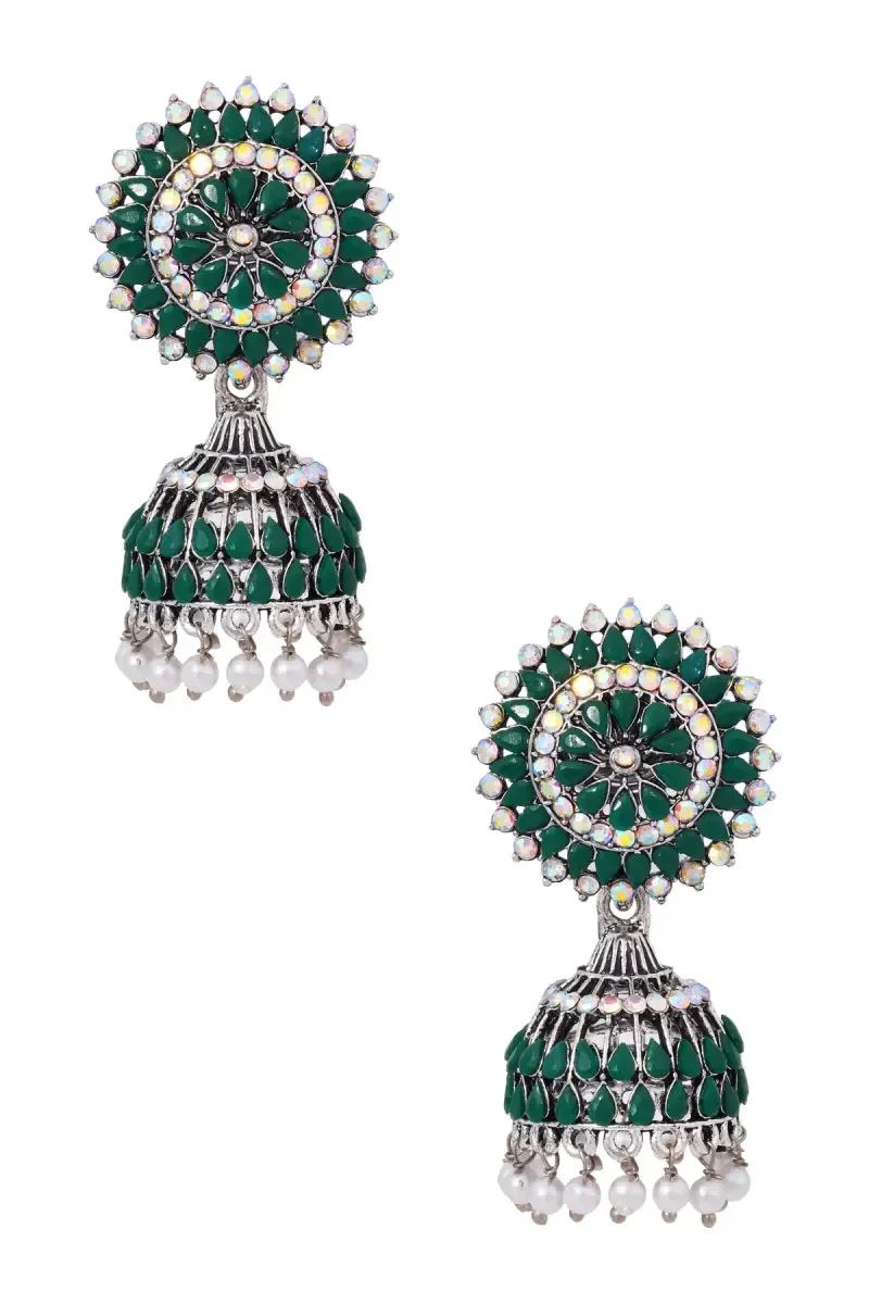 Floral Design Jhumki Earrings for Girls & Women