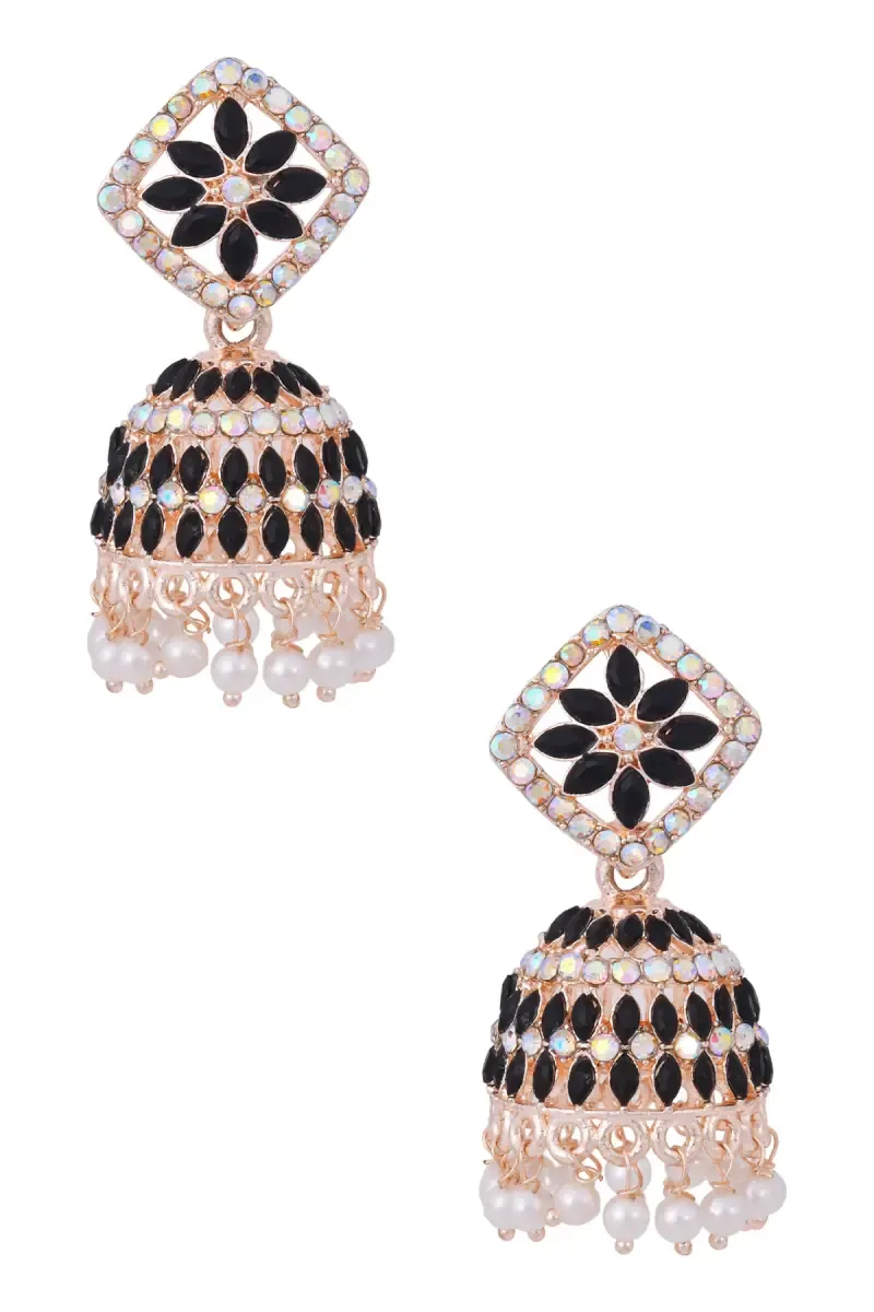 Rangoli Design Jhumki Earrings for Women