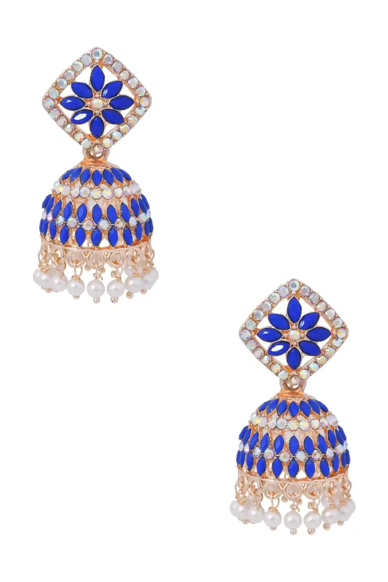 Rangoli Design Jhumki Earrings for Women