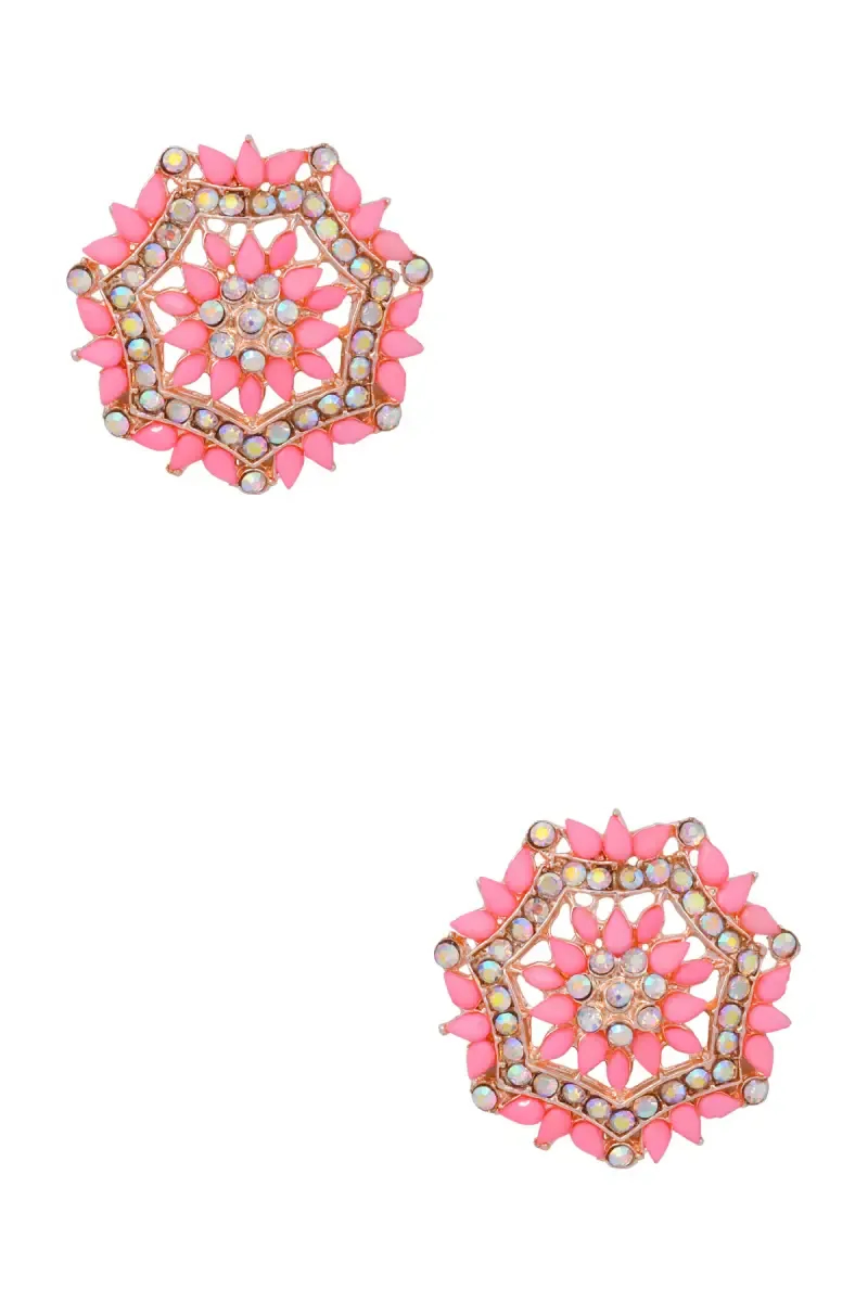 Classy Floral Stud Earrings for Girls & Women