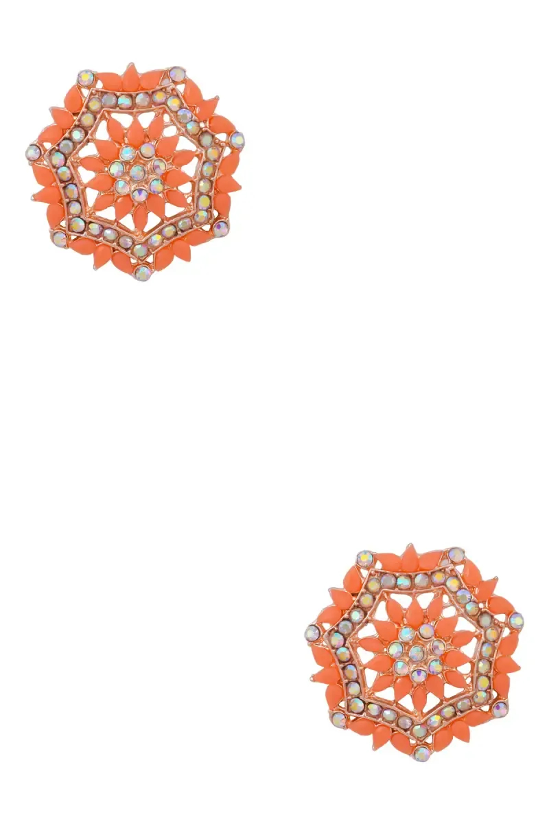 Classy Floral Stud Earrings for Girls & Women