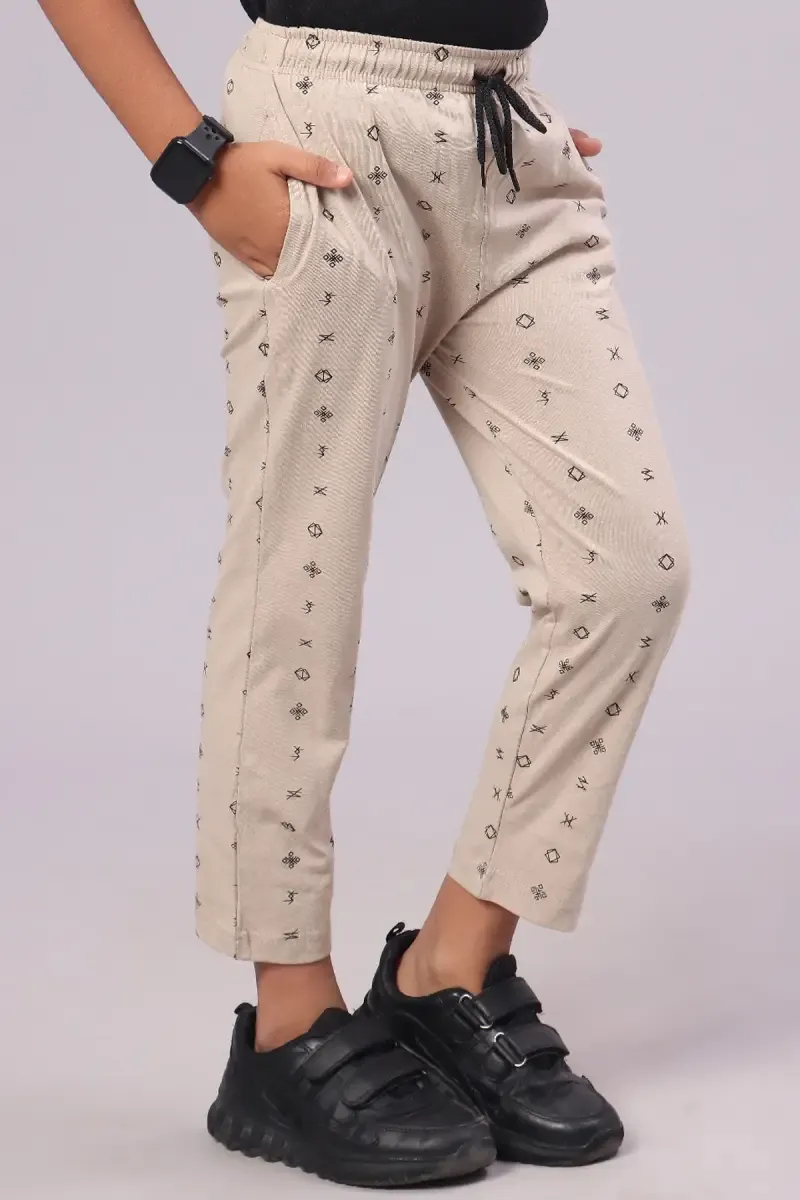 Boy's Conversational Printed Track Pant 
