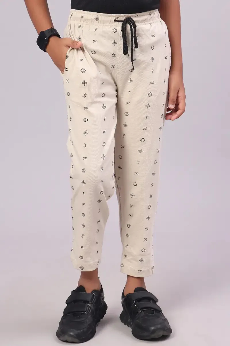 Boy's Conversational Printed Track Pant 