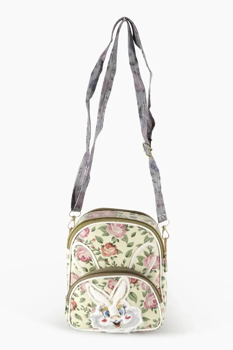 Girl's Floral Pattern Fashion Backpack