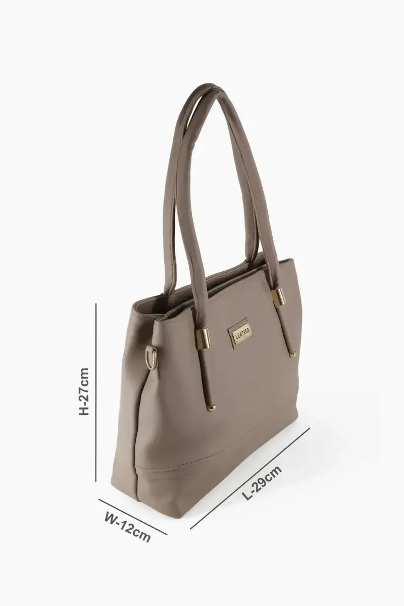 Solid Shoulder Handbag for Women
