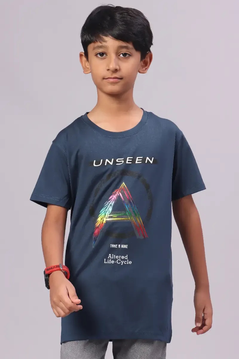 Boy's Printed Cotton T-shirt  