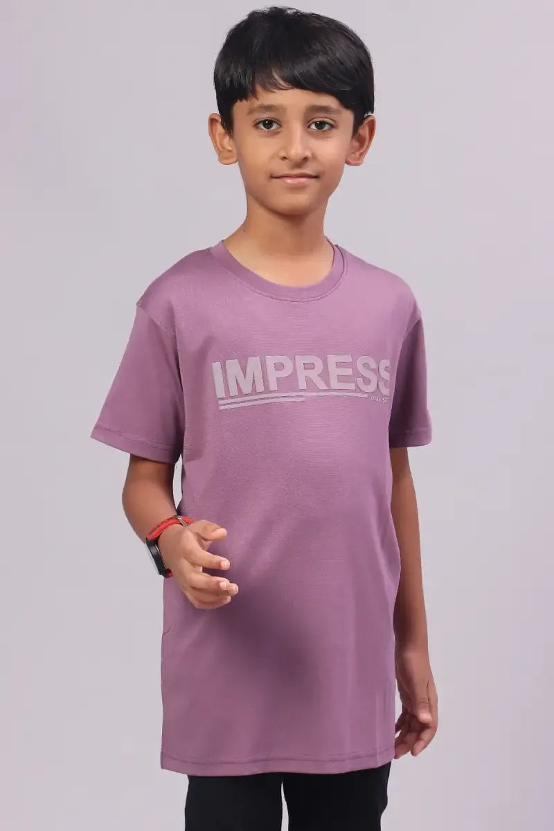 Embossed Print T-shirt for Boy