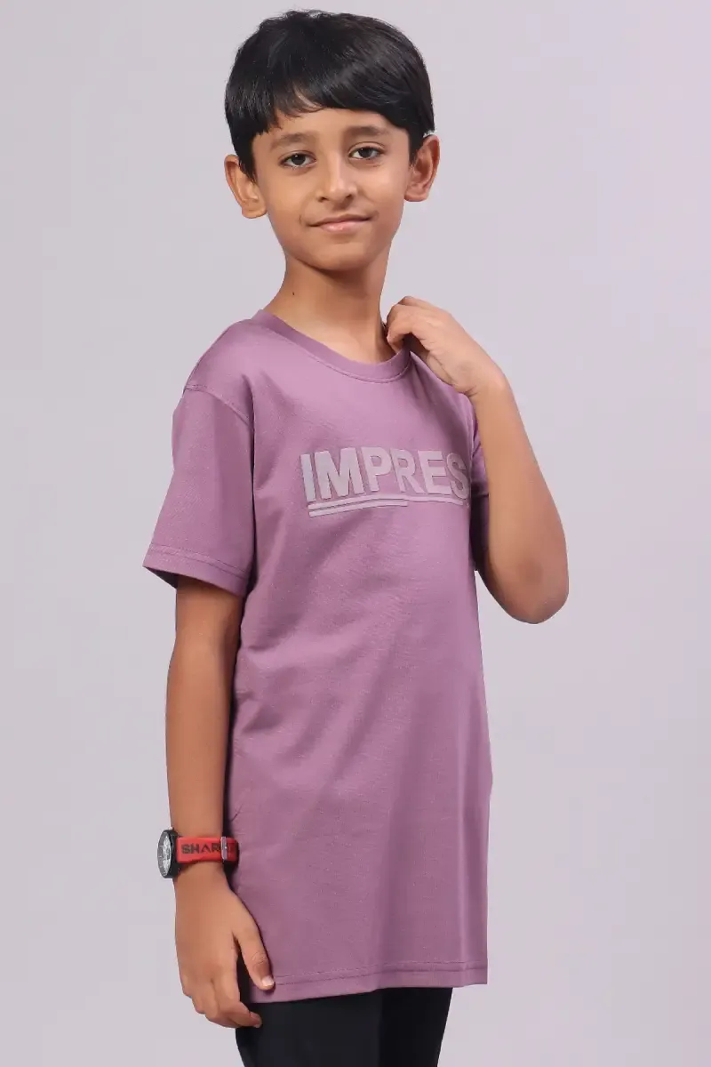 Embossed Print T-shirt for Boy