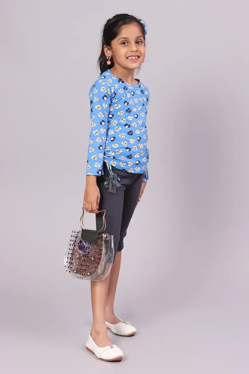 Cotton Printed T-Shirt for Girl (3 - 16 Yrs)