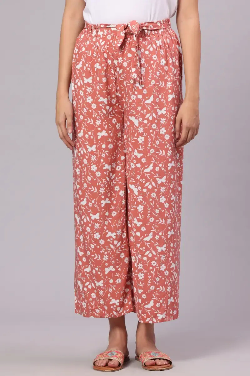 Rayon Floral Printed Palazzo Pant for Women
