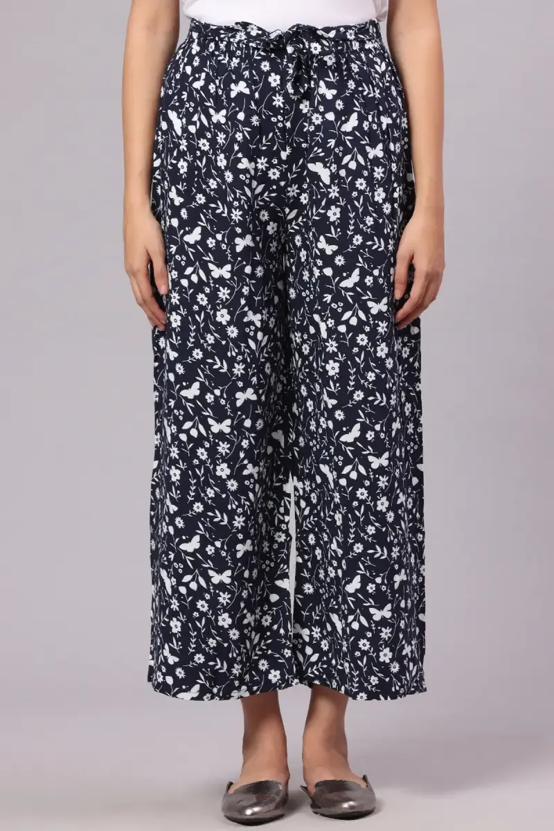 Rayon Floral Printed Palazzo Pant for Women