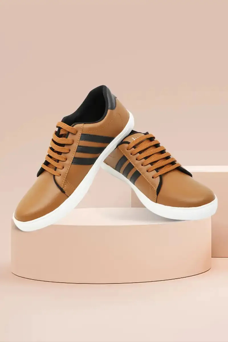 Breathable Lace-Up Sneakers for Men