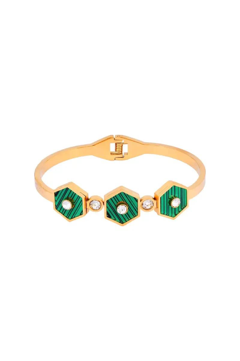 Hexagonal Alloy Bracelet for Women