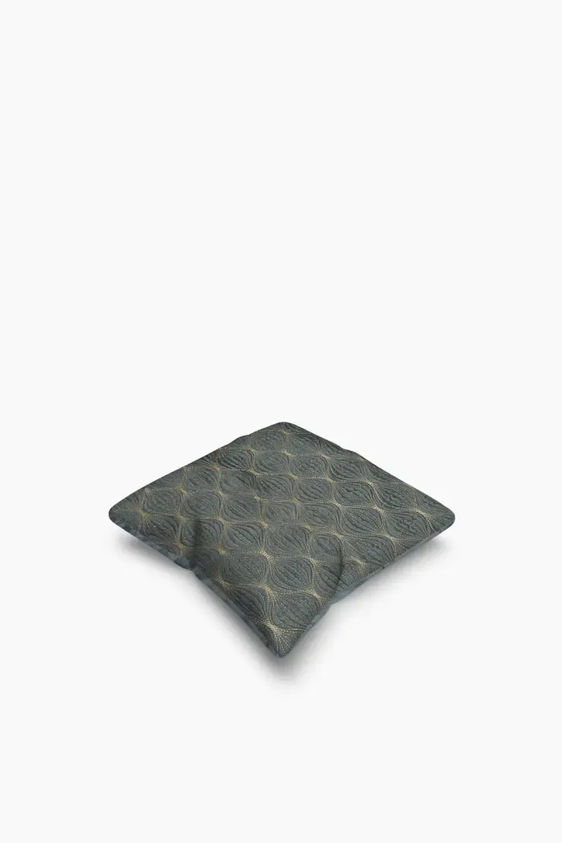 Polyester Embroidery Cushion Cover - 1 Pc