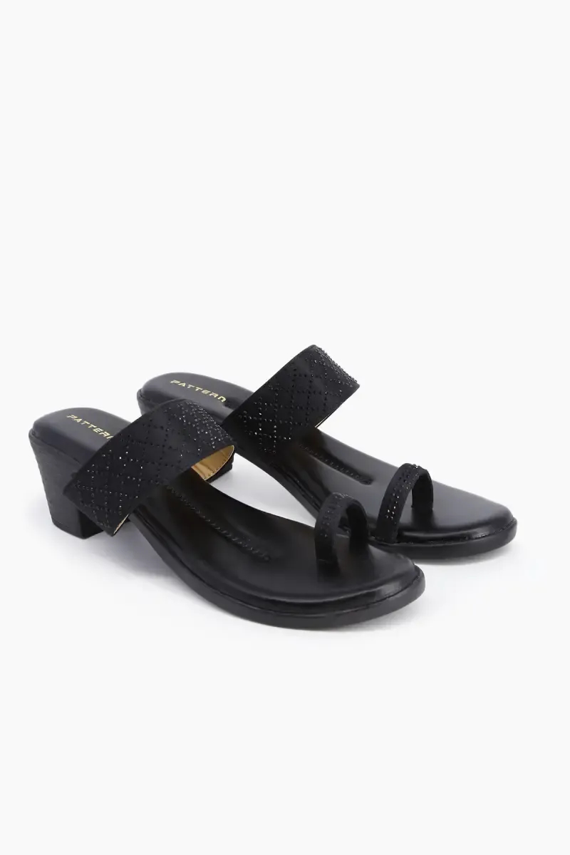 Chunky Heeled Slippers for Women