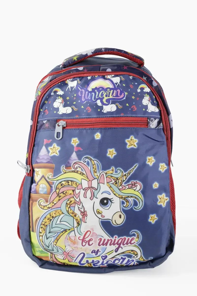 Unicorn Printed School Bag for Kids - Up to 5 yrs