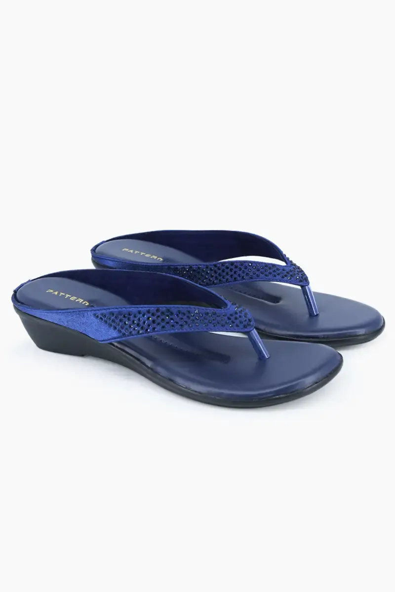 Wedge Heel Slip-On Slippers for Women