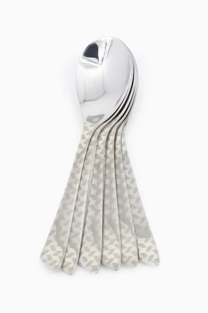 Prabha Stainless Steel Pyramid Baby Spoon Set - 16cm