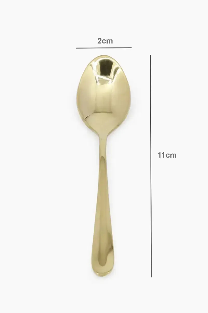 Prabha Stainless Steel Trident Coffee Spoon Set - 11cm