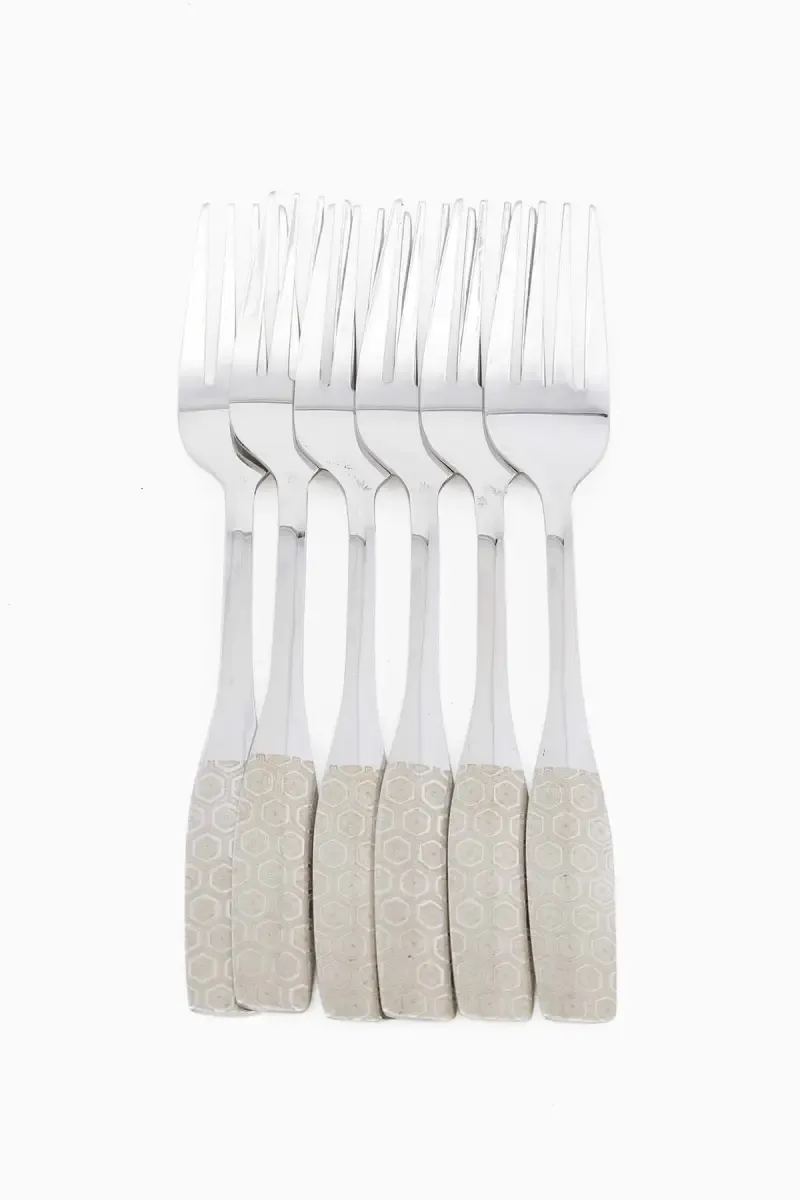 Prabha Stainless Steel Feather Baby Fork Set - 17cm