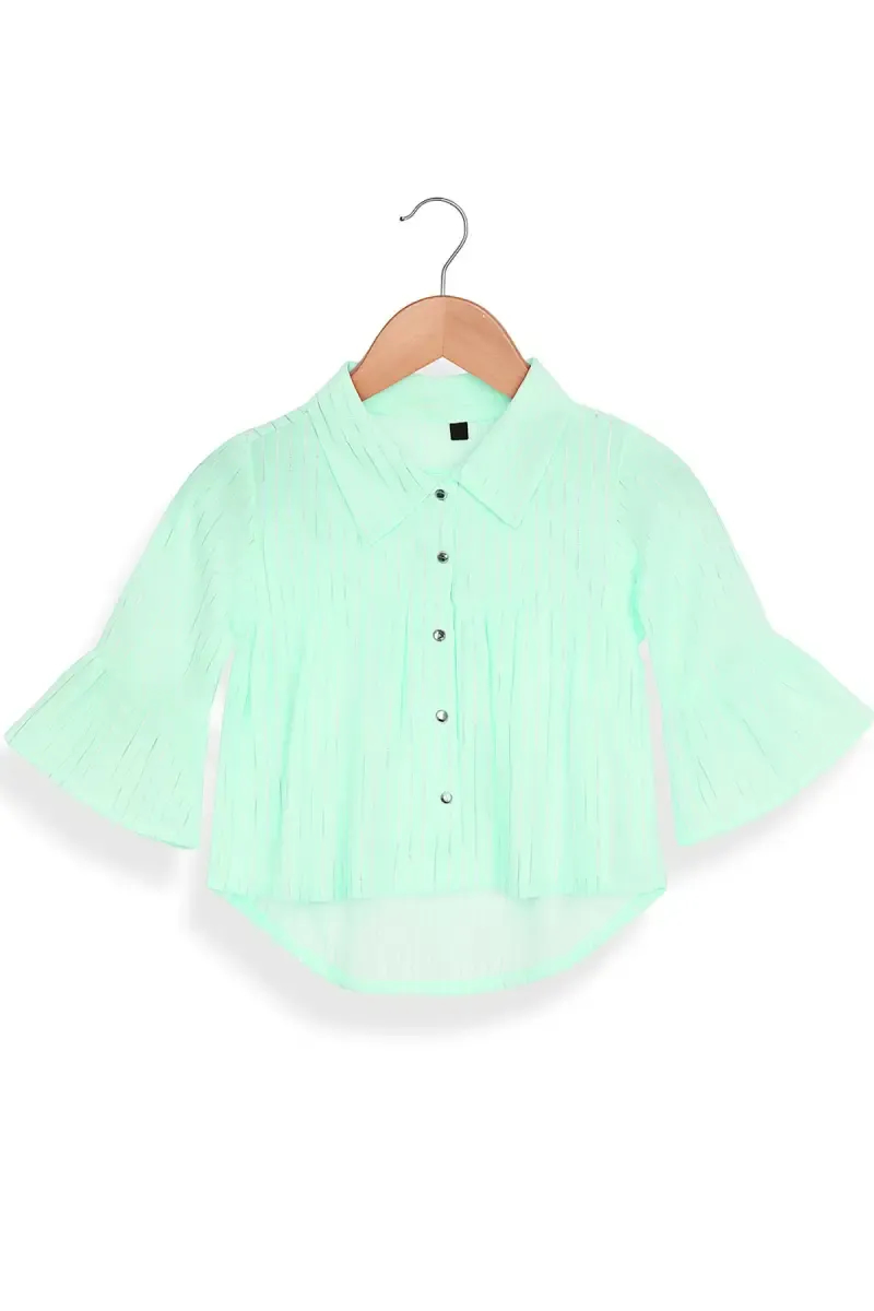 Georgette Striped Tops for Girls