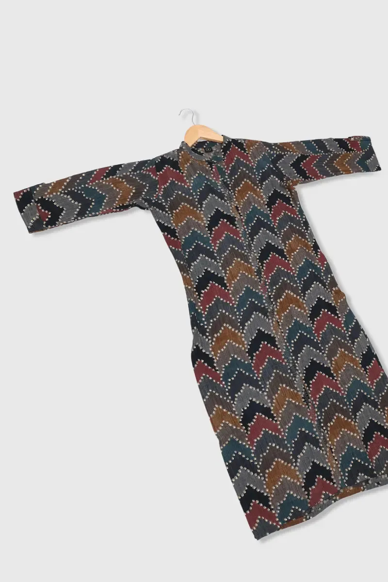 Women's Cotton Blend Geometric Print kurti