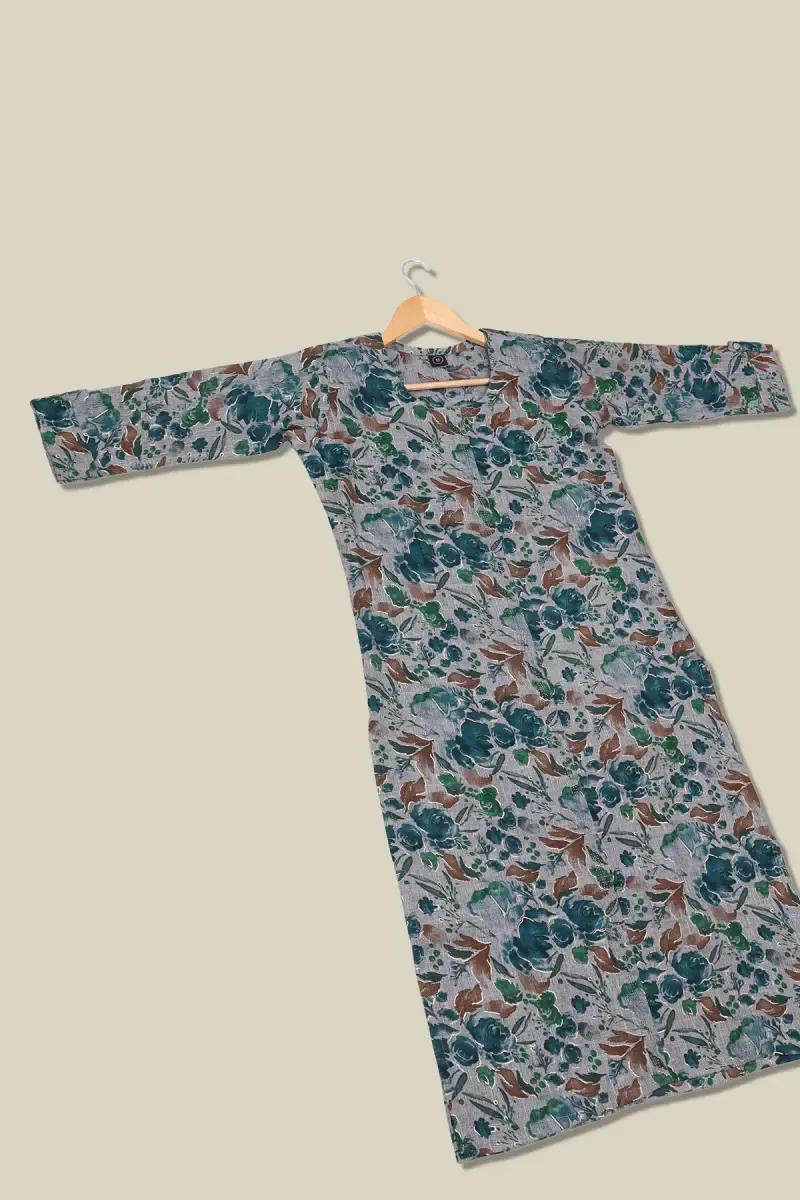 Cotton Blend Floral kurti for Women