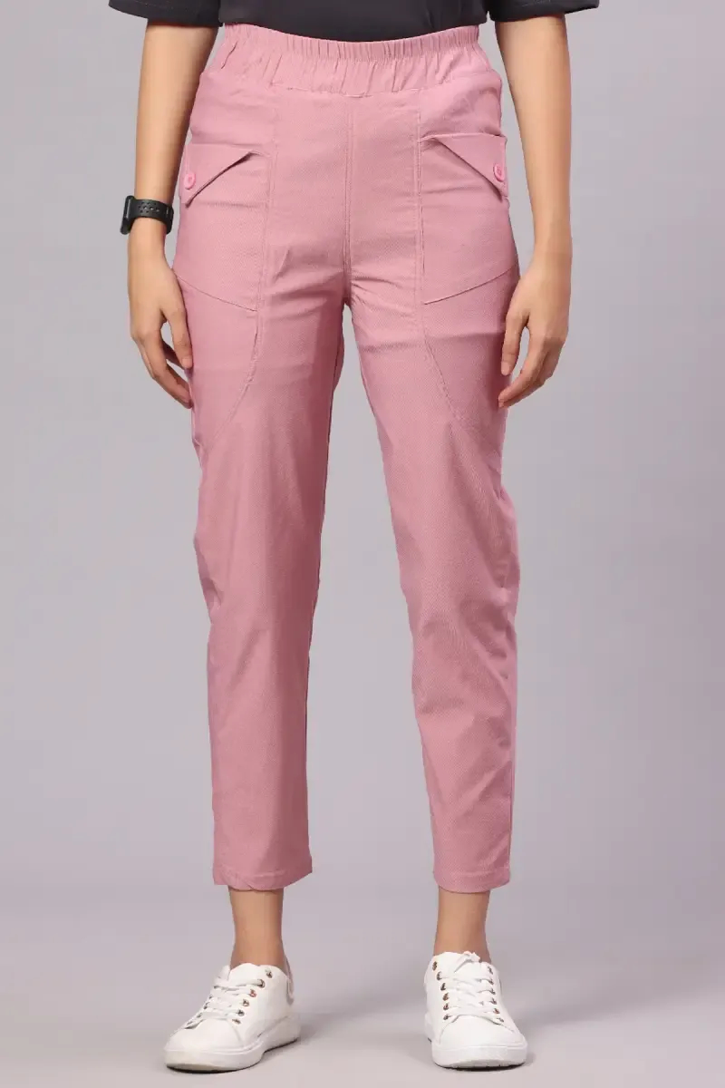 Cotton Lycra Solid Jeggings for Women