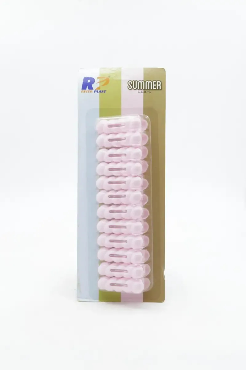 Plastic Cloth Hanging Clips - 12 Pcs