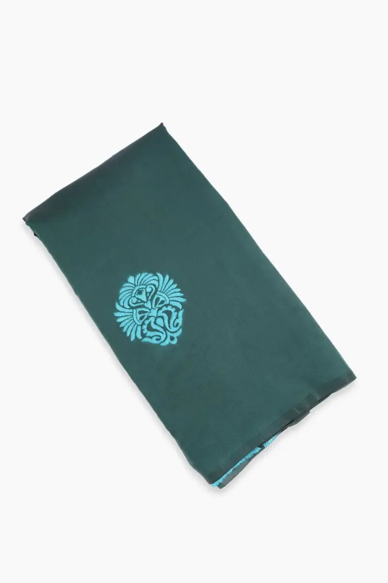 Polyester Printed Saree with Unstitched Blouse for Women