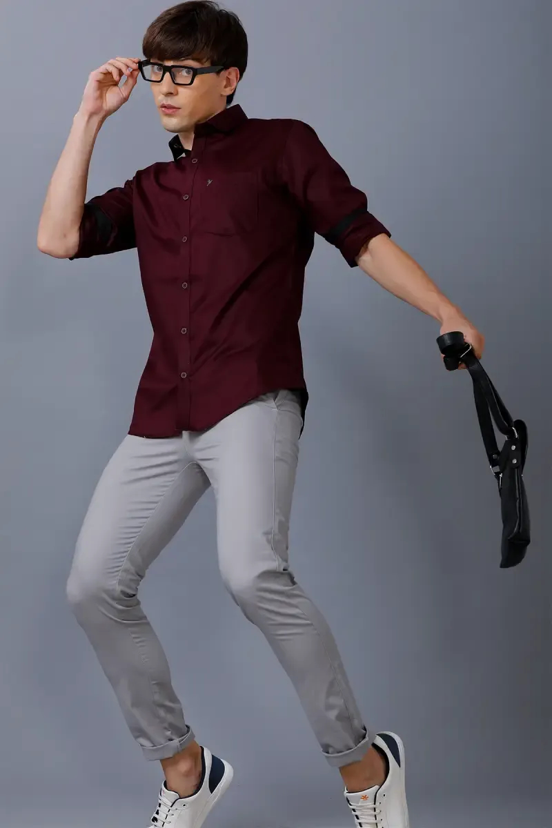Men Cotton Slim Fit - Stain Proof Shirt